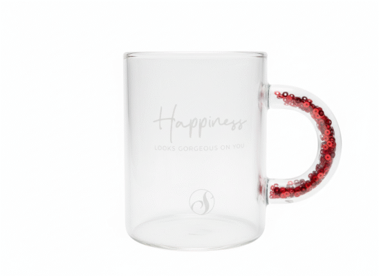 Taza transparente de 320 ml